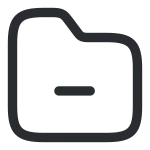 Folder Minus SVG Icon